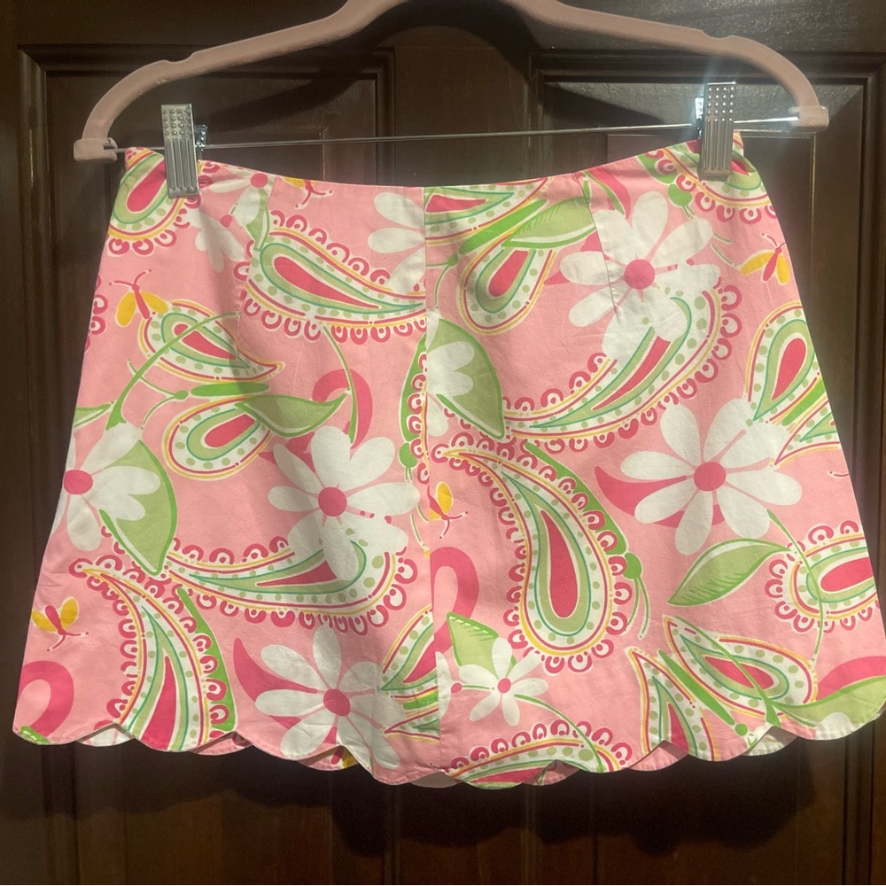 Lilly Pulitzer scalloped hem skirt